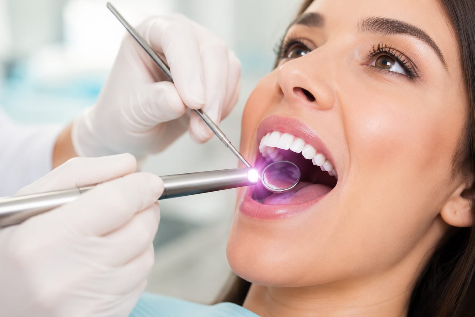 Oral cancer screening examination at North York Dental